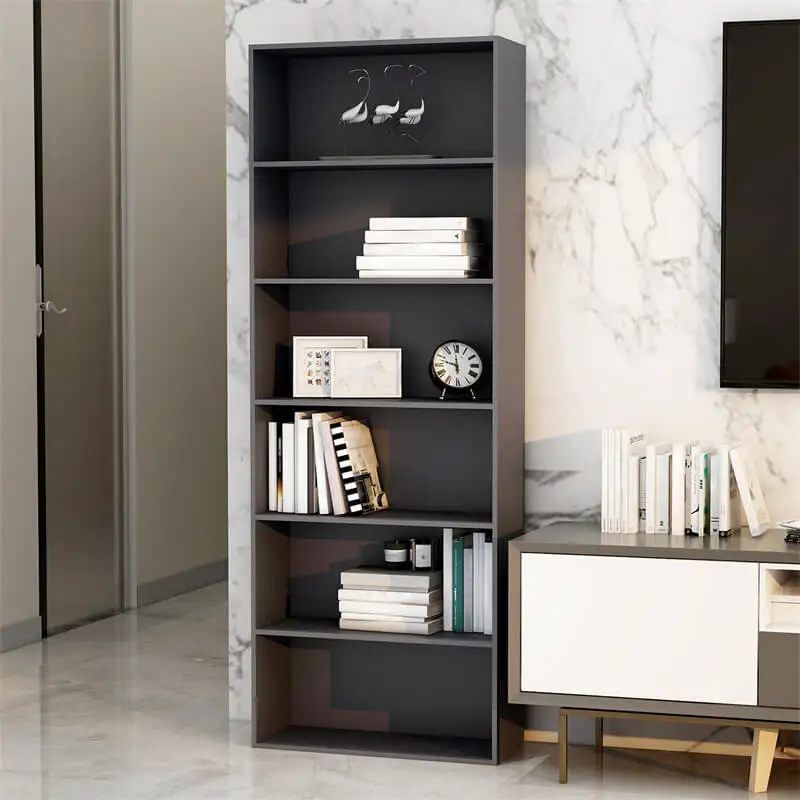 US warehouse direct sale 6 layers wooden storage cabinet amazon popular model cabinets storage and bookshelf