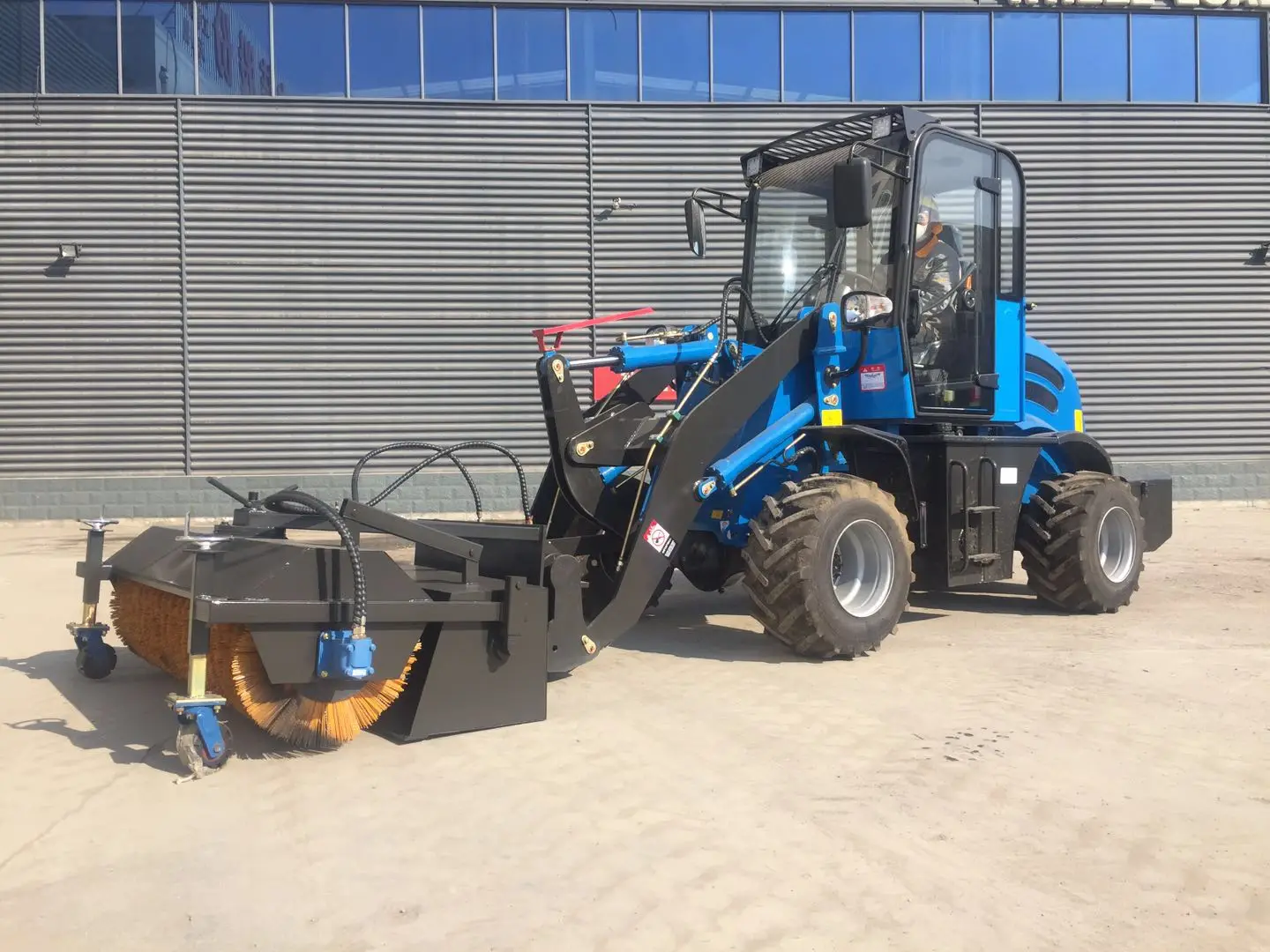 European Design 1.2 Ton Mini Wheel Loader With Wide Tyres