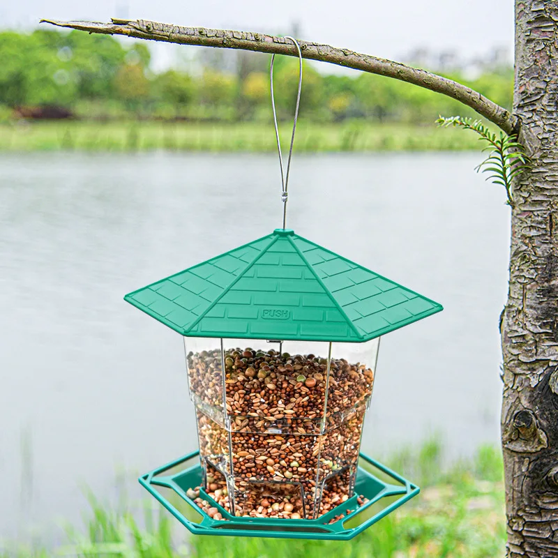 Bird Feeders for Outside Bird Feeder with a Latch Feature