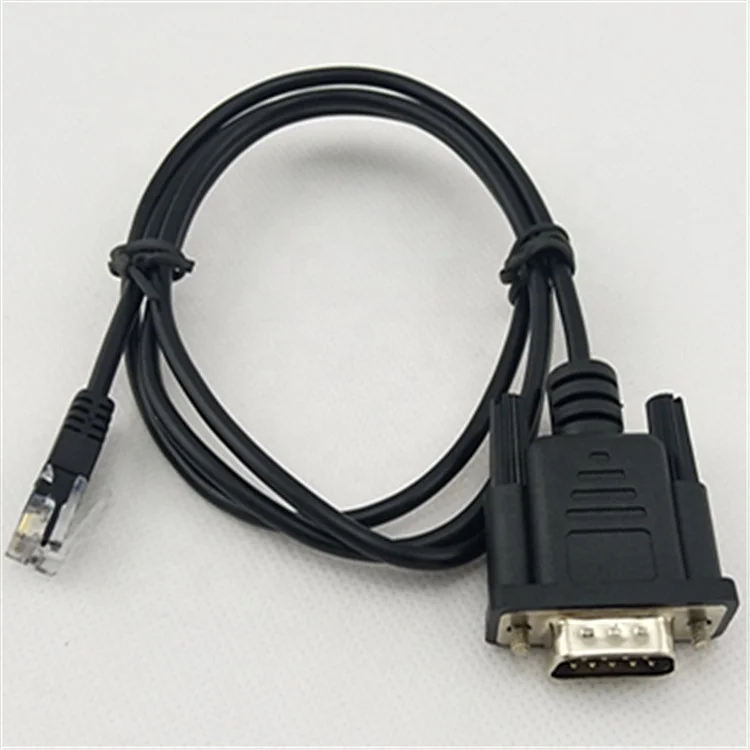 Popular High Quality RS232 Data Cable D-SUB 9P to RJ12 6p6c Cable China VGA Cables Projector Computer Monitor Gold Plated Black