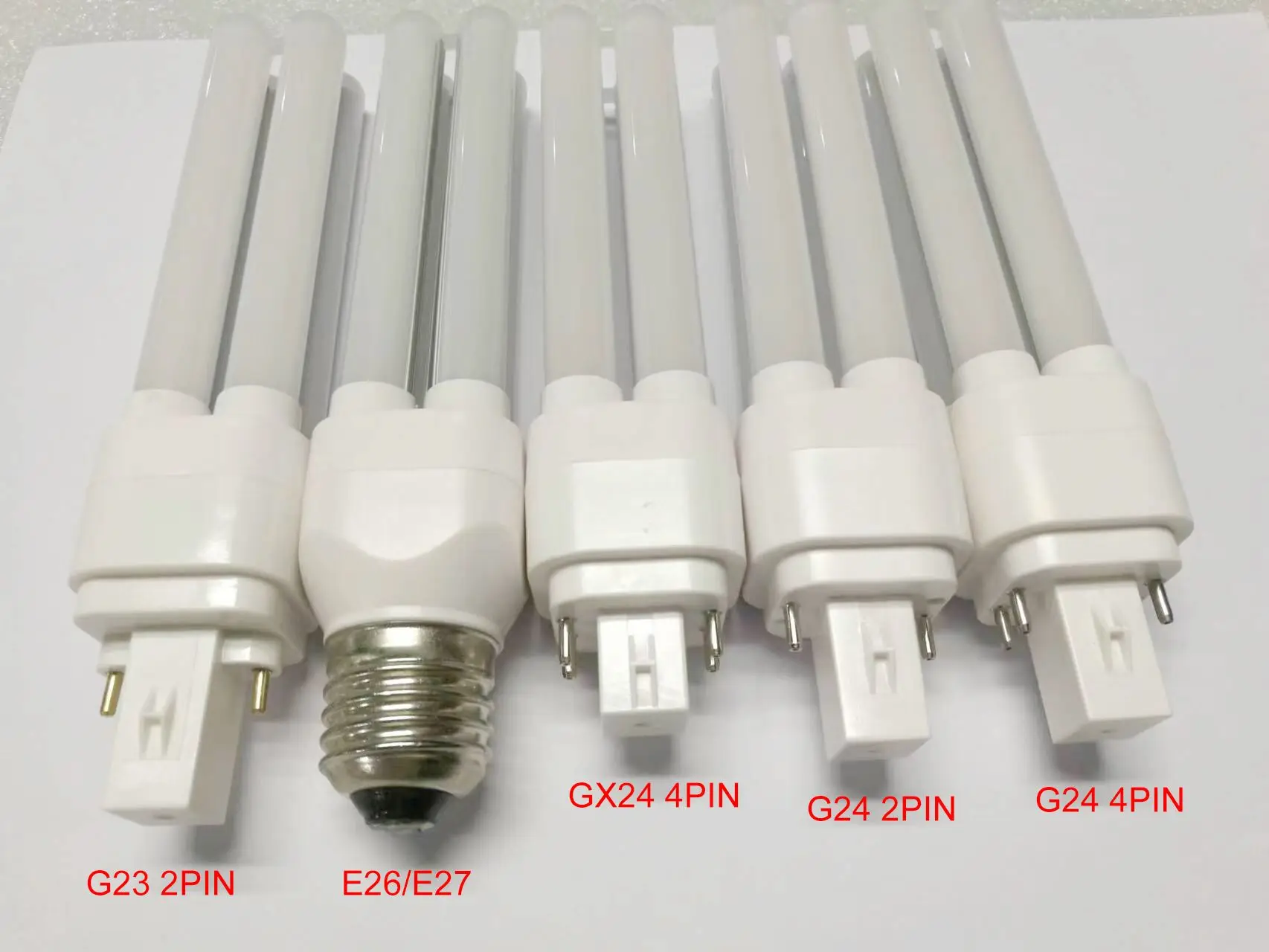 Light Efficient Design 360degree PLC Recessed Lamp E27 G23 G24D G24Q 2Pin 4Pin CFL Replacement 830 6w 8w 10w 12w 15w LED Bulb