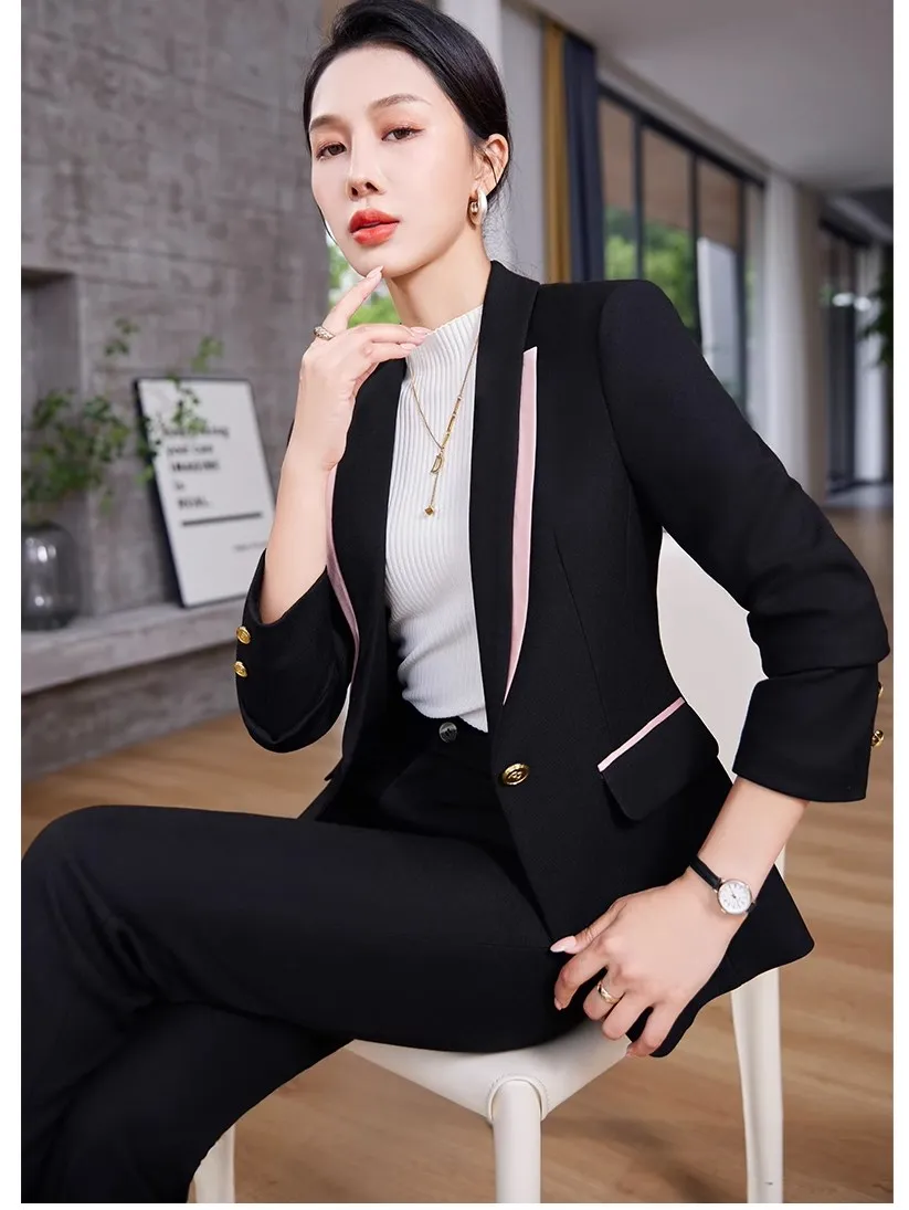 Formal Plus Size Women Suits Office Formal Woman Suits Two Pieces Professional Suits Set for Women