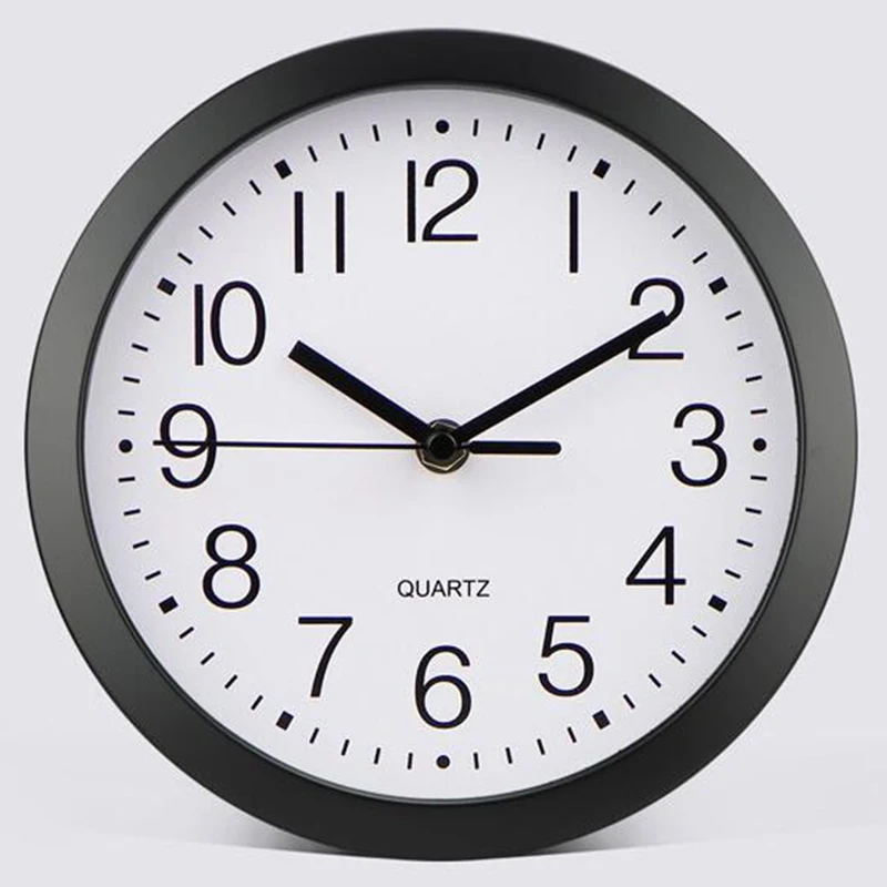 Modern Kitchen Custom Decor Sublimation Battery Operated quartz metal frame round wall clock For Home Pendule