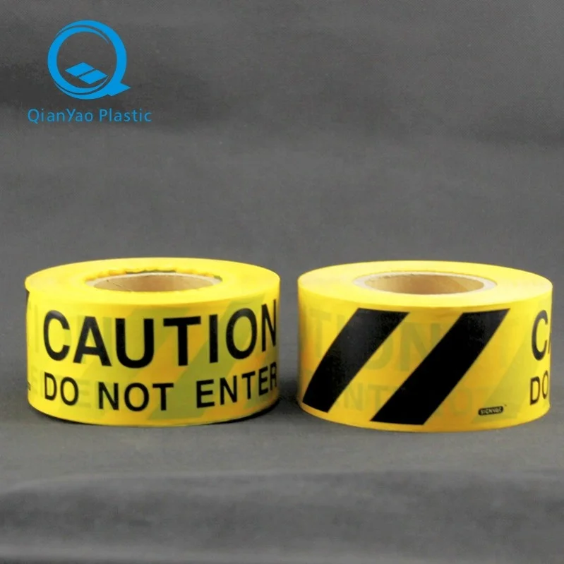 OEM Customized Logo China Manufacturer High Quality Yellow CAUTION DO NOT ENTER Barrier Tape