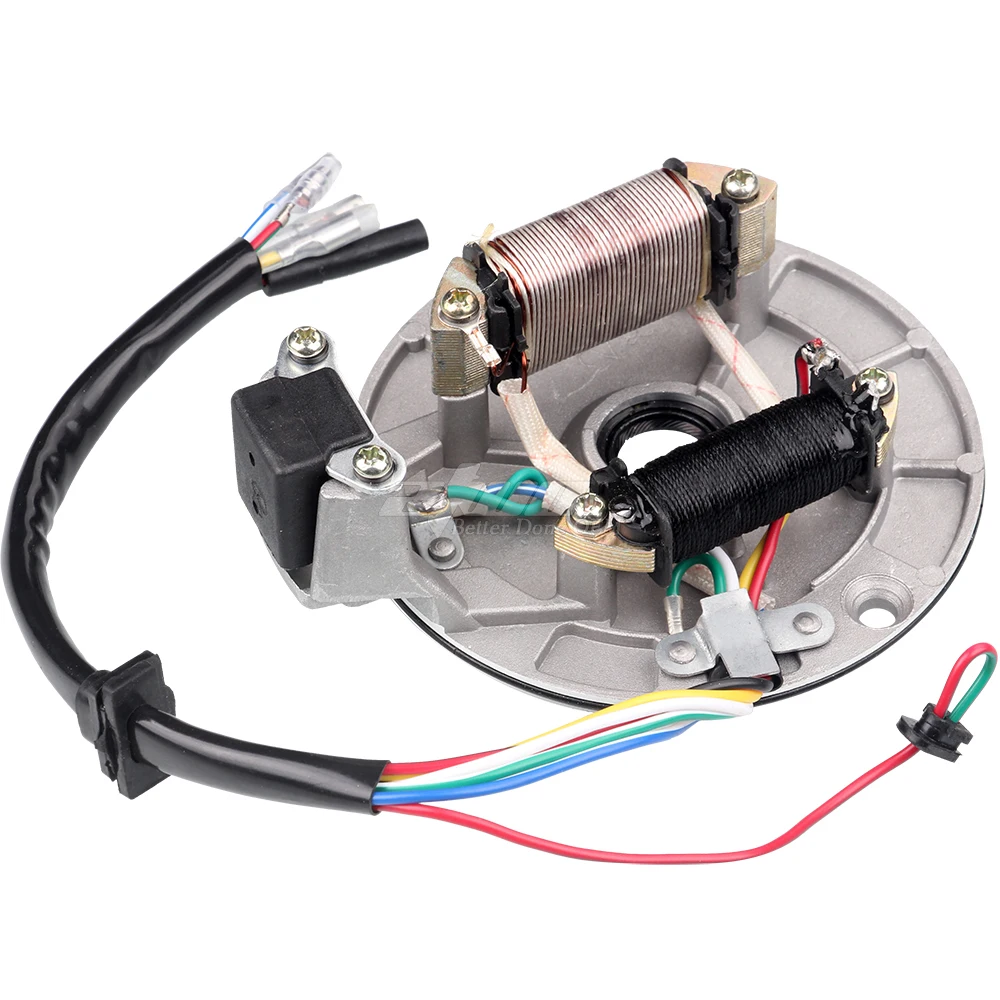 JH70 Stator Plate Pickup Magneto Ignition Coil Rotor for Pit/Dirt Bike 70cc 90cc 110cc 125cc