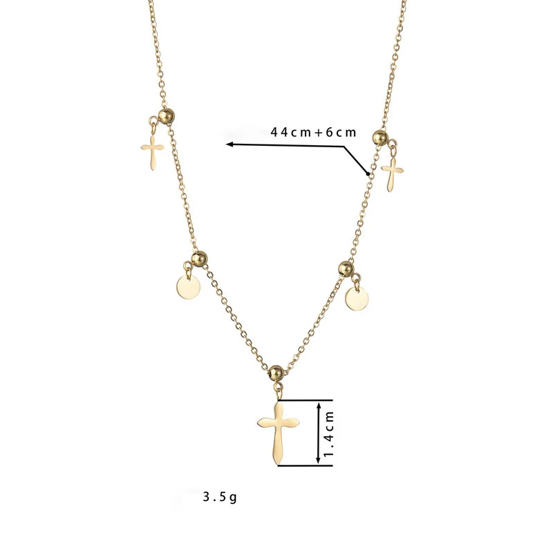 China Manufacturer Unisex Wedding Stainless Steel 14K Gold Trendy Clavicle Chain