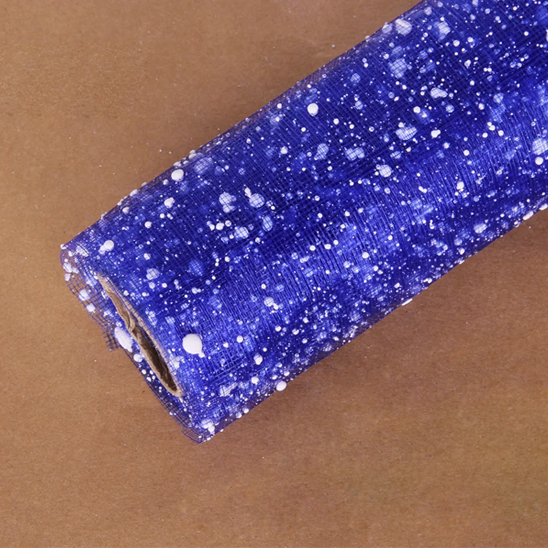 High quality floral packing various kinds cheap snowflake flower wrapping mesh