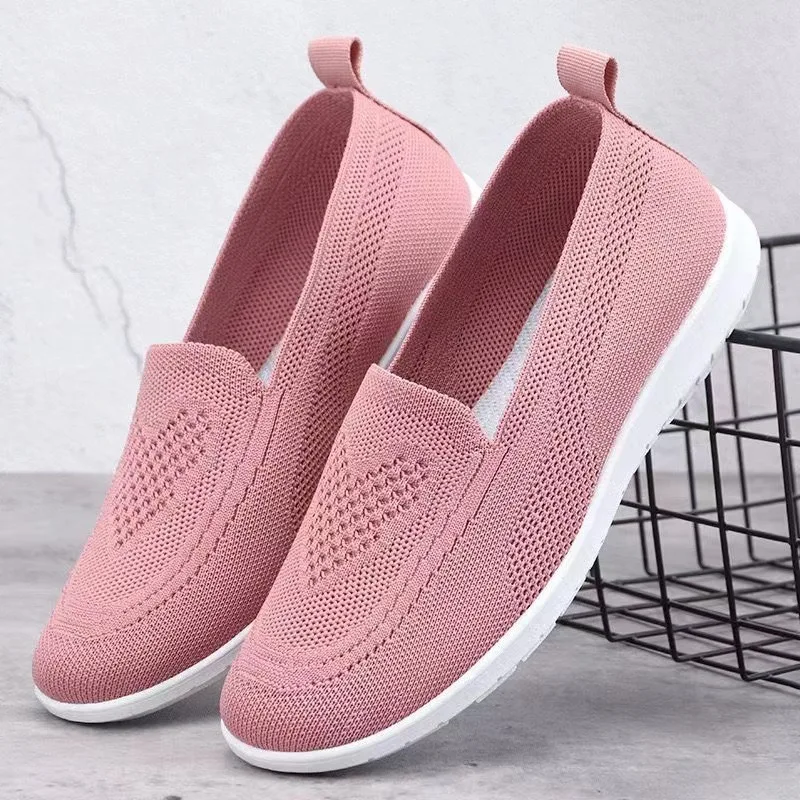 low price shoes women new styles spring summer 2023 black mesh flat women shoes