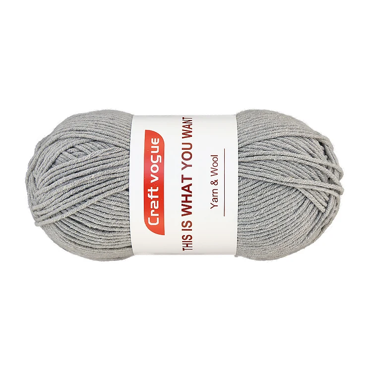Craft vogue chinese manufacturer multiple colors 100g cotton acrylic blended yarn combed for knitting and weaving
