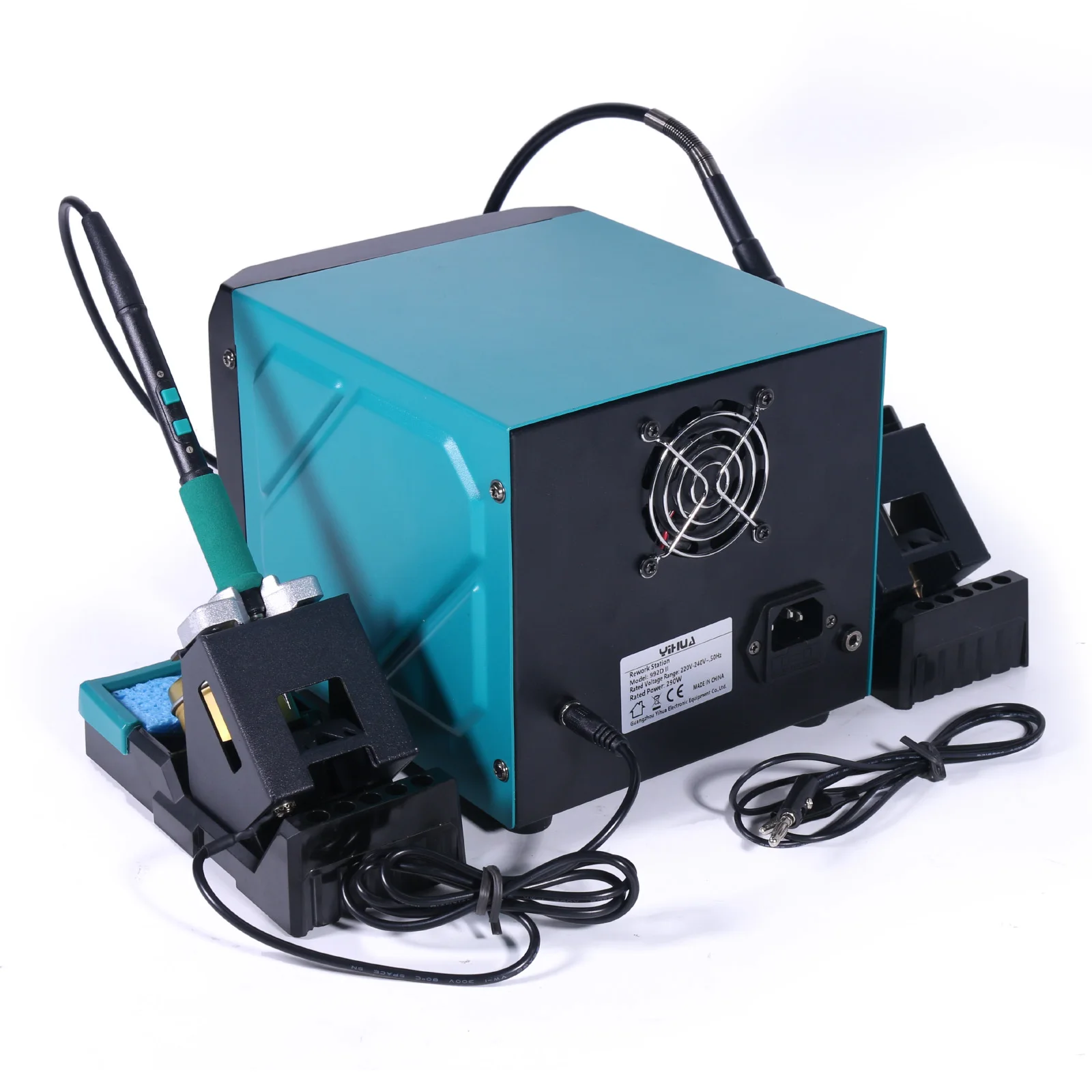 YIHUA 992D-II 2 in1 Tool Nano Hot Air Pencil Precision Soldering Rework Station and C210 Soldering Iron with Dynamic LCD Display