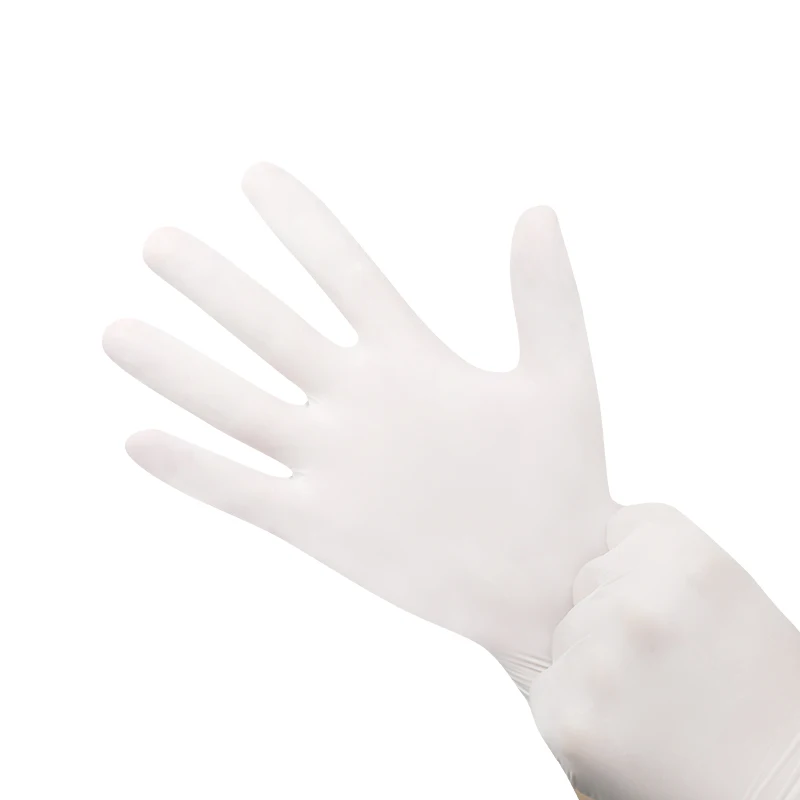 white color nitrile synthetic gloves Nitrile Gloves Manufacturers Disposable Waterproof Nitrile Gloves Powder Free