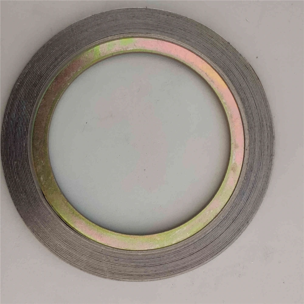 Cheap and high quality metal flat ring spiral wound gasket ss316l with graphite filler