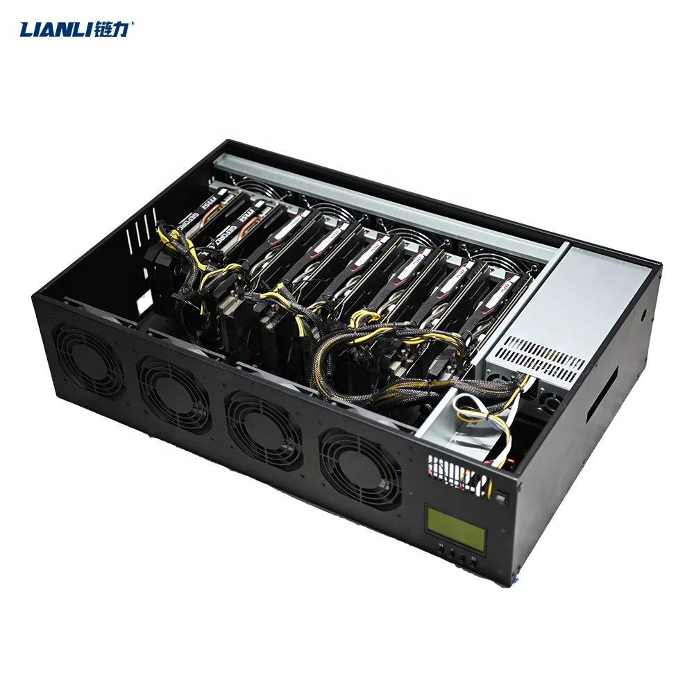 Корпус для компьютерного сервера 857s 65 мм, низкий уровень нажатия 62 дБ 8 gpu, корпус для сервера 8 gpu, графическая карта для 588 1660s 2060s 3060TI 3070 3080 3090