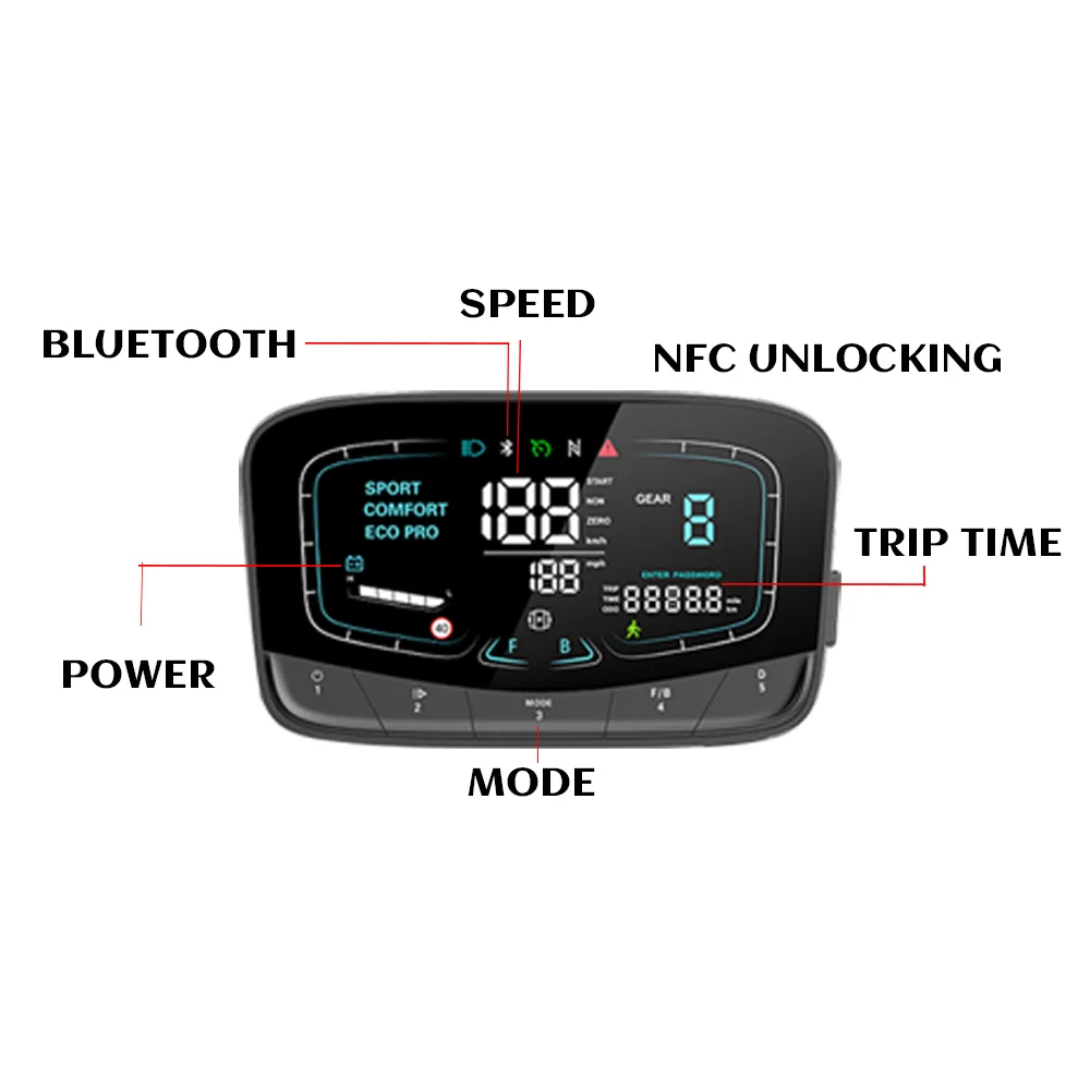 Dokma P09 scooter NFC instrument cargo  Scooter accessory