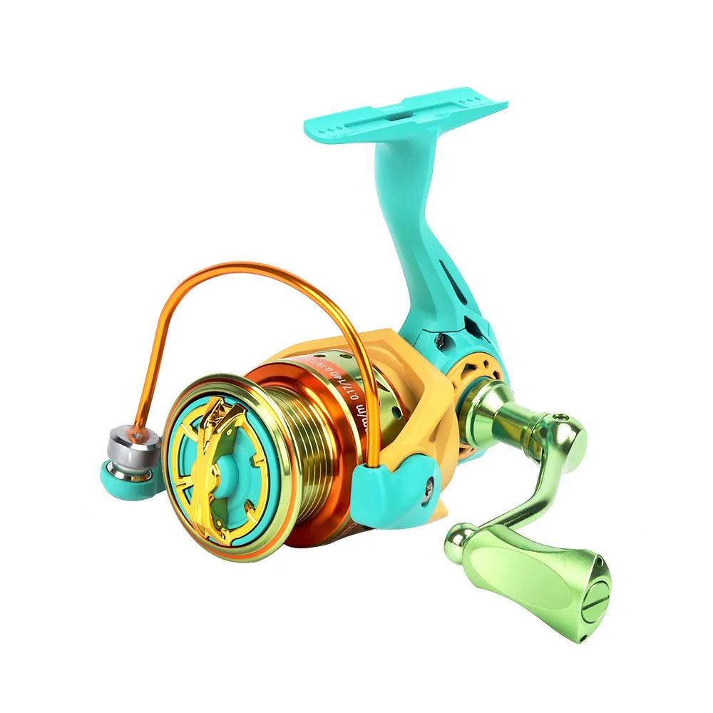 New MC 8kgs Ratio 5.2:1 Spinning Wheel 5+1BB 1000 2000 3000 Series Aluminum Alloy Body Raft Rotating Fishing Reel