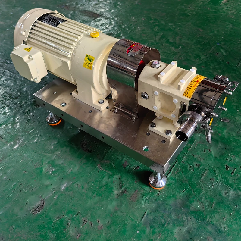 3-2RP Cam Type Double Rotor Pump Screw Food Hygiene  Electric Gear Pump Rotary  Grade Honey Paste