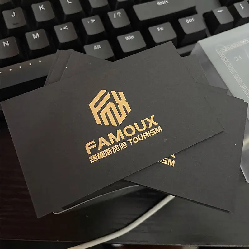 TG0834 logo custom eco friendly double sided printed matte professional business card print business cards printing