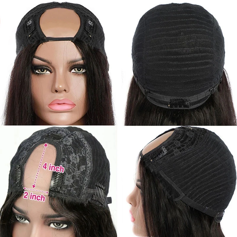 No Leave Out Straight Brazilian Human Hair Wigs,Unprocessed Virgin Lace Frontal Human Hair Wig Vendor ,V U Part Wig Human Hair