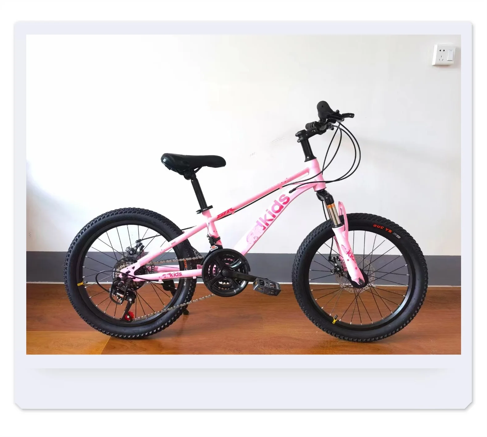 Маленький детский велосипед BMX для мальчиков розовая подвесная вилка 20 дюймов
