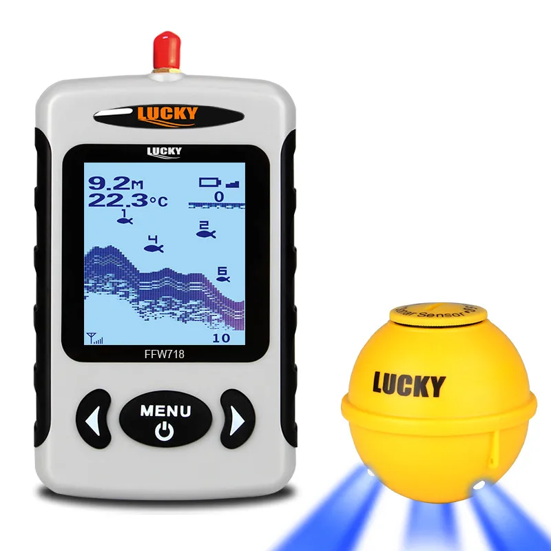 Portable Wireless Lucky Fish Finder Sonar Battery-Powered Fishing Depth Sonar