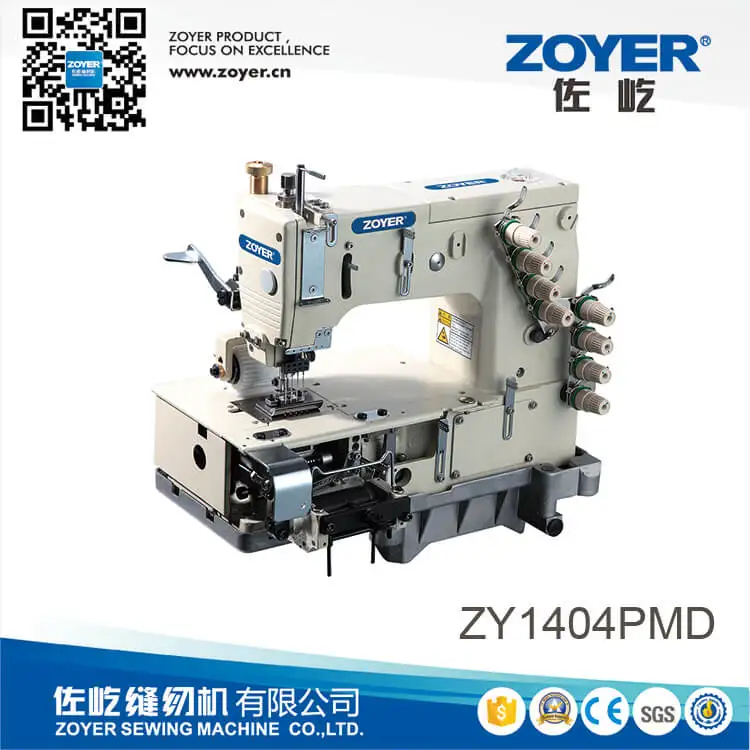 Швейная машина ZY1404PMD Zoyer с 4 иглами плоской кроватью и двойной