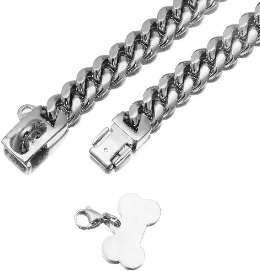 HY Dog Chain Necklace Pitbull Collar