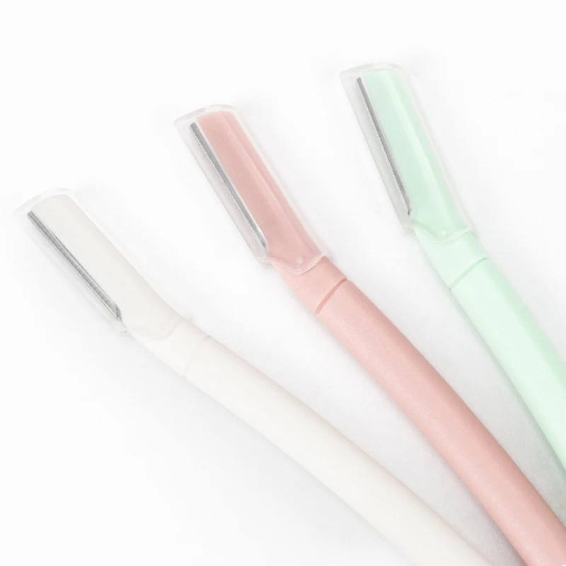 Hot Sale OEM Lady Eyebrow Razor Dermaplaning tool 1 Blade Beauty Tool Makeup Tool Trimmer razor