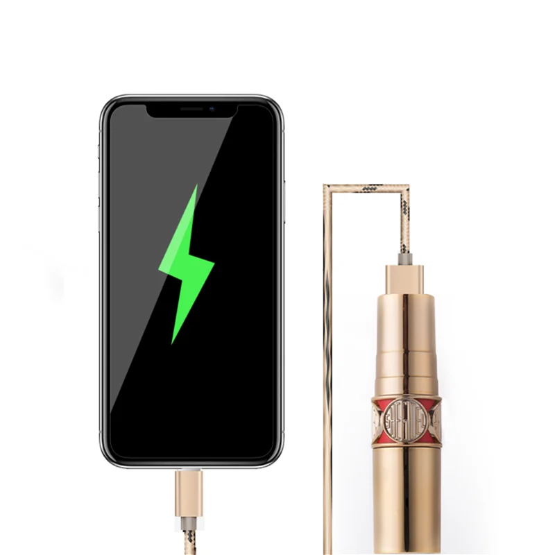 best sell 3000mah lipstick shape power bank,mini portable power bank mobile charger