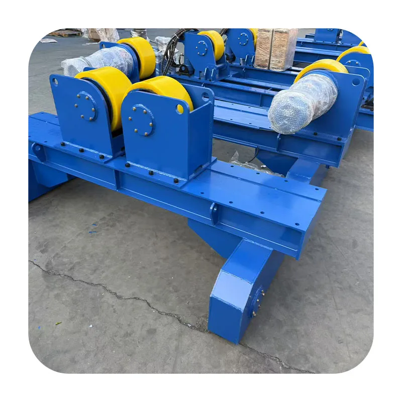10ton Bolt Adjustable Welding Rotator Lead Screw Automatic Turning Rolls Rubber Roller Material Motor Bearing Engine Core
