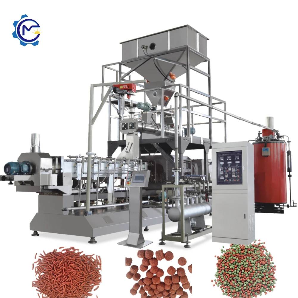 Fish food manufacturing machine fish food making feed processing shrimp carp feed pellet  machine