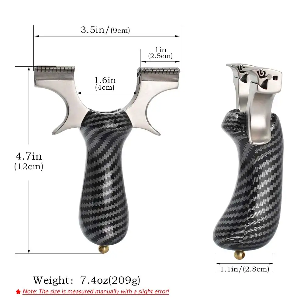 Metal Slingshot Dragon Teeth Quick Pressure Bow Head With Slingshot Elastic Rubber Band Outdoor Shooting Target Accessories