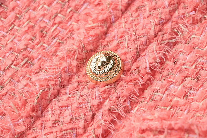 2023 new arrivals office lady dress deep V neck design tweed fabric luxury dress women suit casual dresses