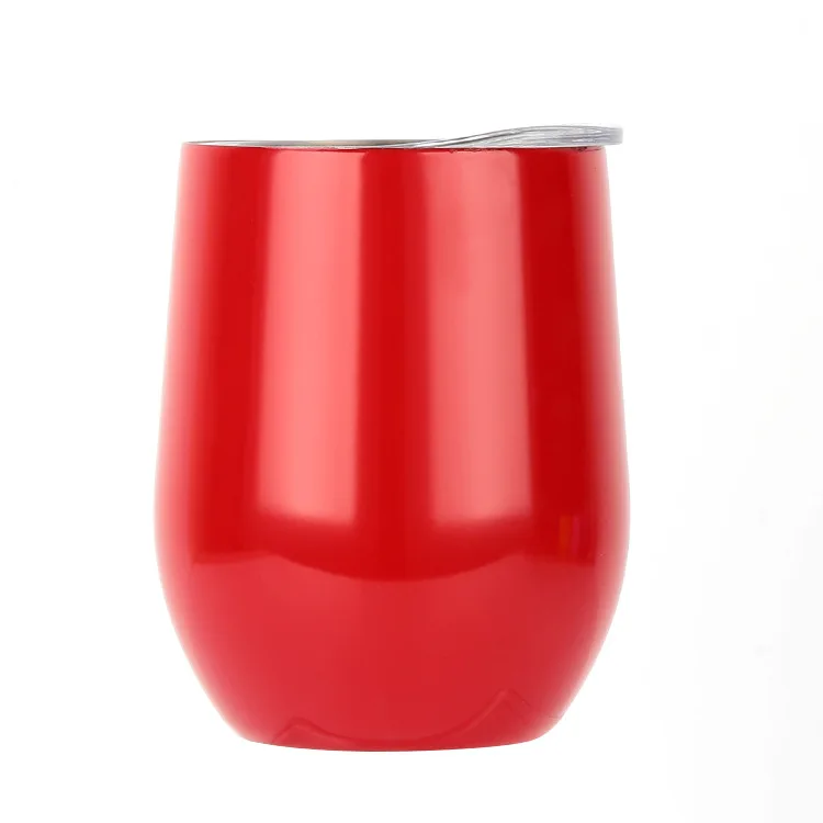 
Double Wall direct factory wholesale brand customized stainless steel tumbler vacuum insulated led wine mug 