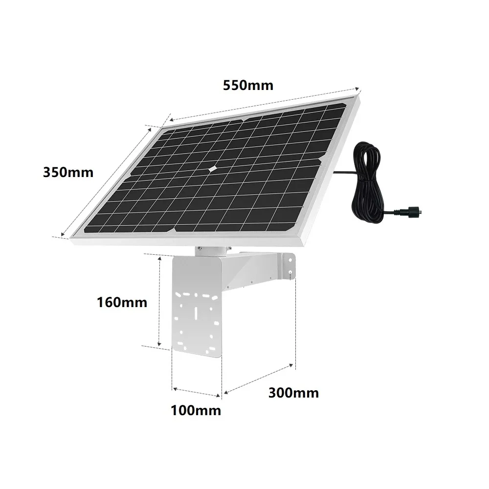 Outdoor 40W 60W 20AH 30AH IP66 waterpoof cctv solar power 12V DC solar powered PTZ  solar camera