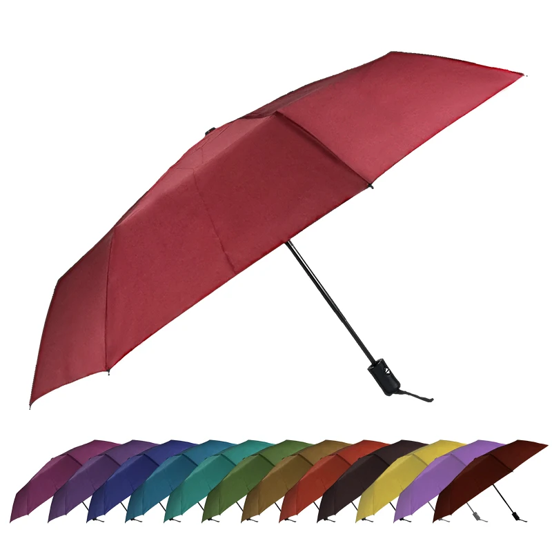 Wholesale Reverse Automatic Folded Rain Cane Umbrella Foldable Umbrella Promotional Umbrella With Fan