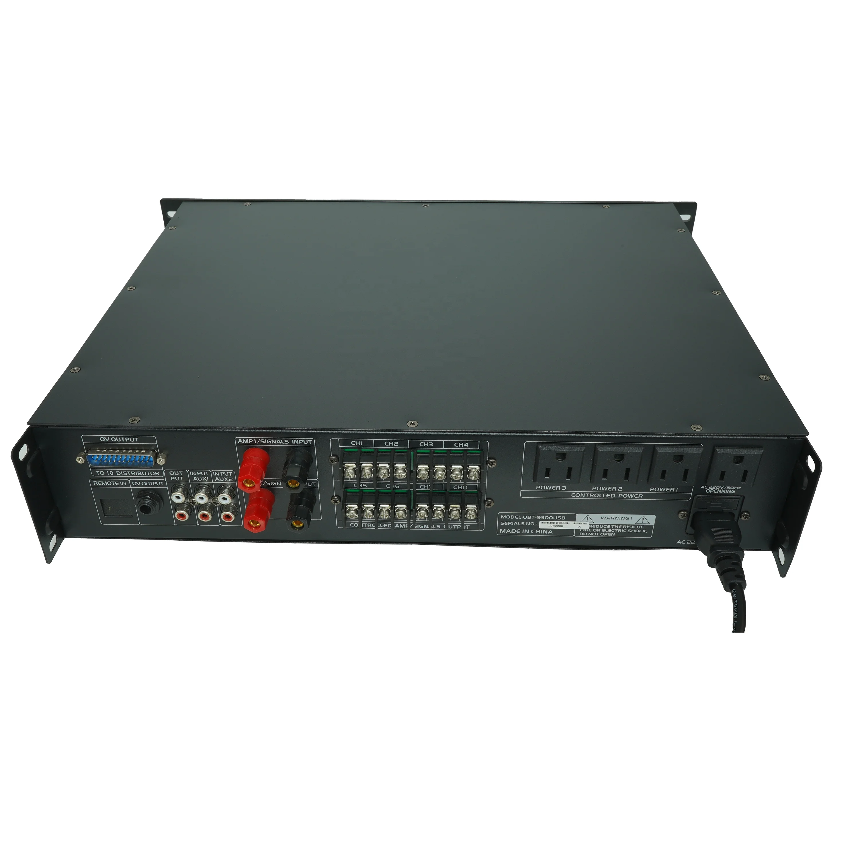 Obt-9300usb 1000w Timing Ringing Bell Zone Pa Sound Scheduled Controller Effect Music Controller For Pa System