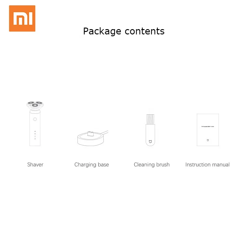  Электробритва Xiaomi Mijia для мужчин моющаяся электробритва с тройным лезвием сухого и влажного
