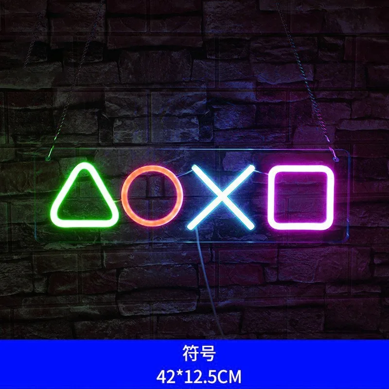 2024 Factory Custom Indoor Wall-Mounted Acrylic Neon Light Sign Mini Shape For Home Store Decoration