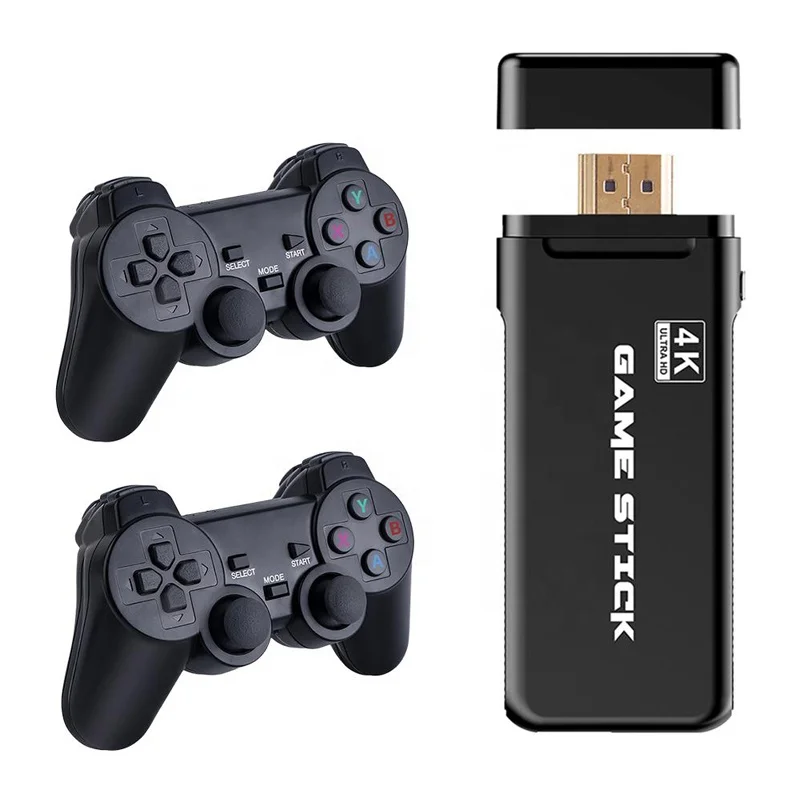 
32G Built in 3000 Games mini 2.4G Wireless Controller 4K HD TV Game Stick Video Game player  (1600164220640)