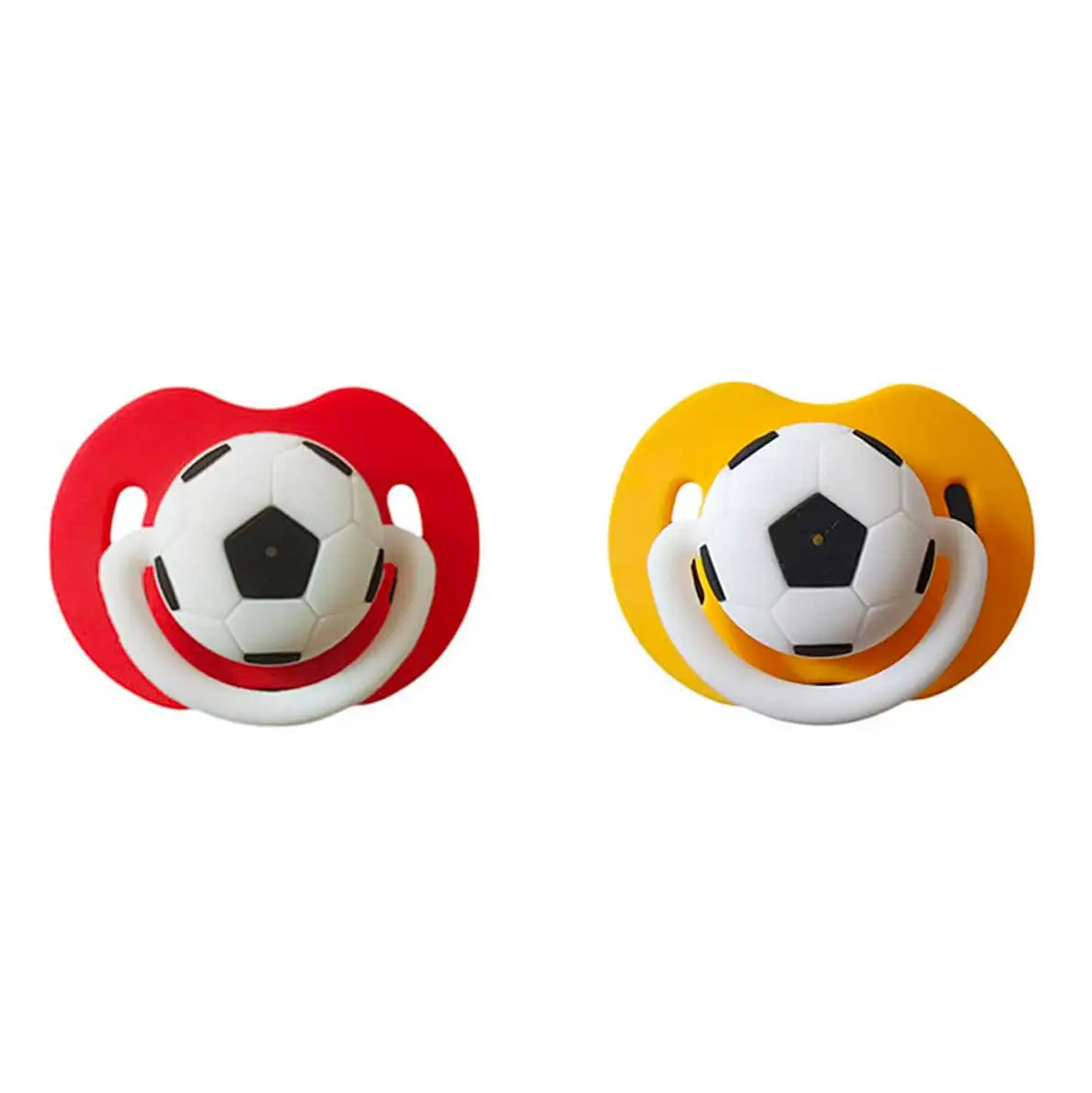 Wholesale Bebe Chupo Safety BPA Free products Cartoon Football nipple Baby Funny Toy Silicone Pacifier