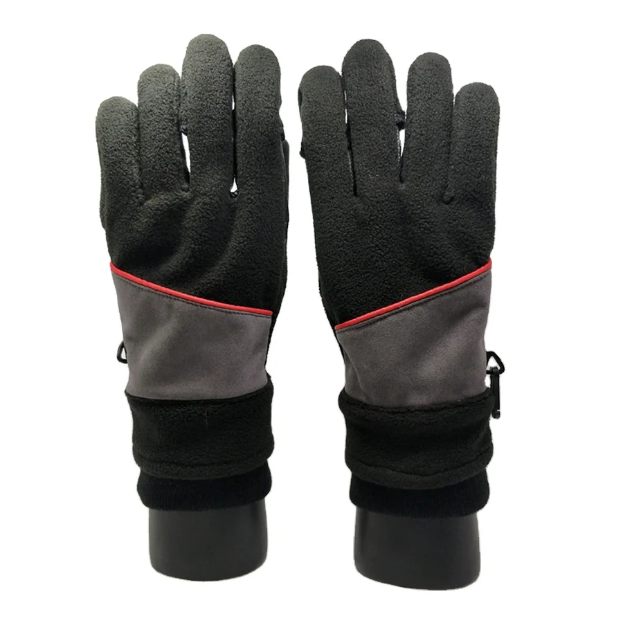 High Quality FullFinger Winter Basic Style Custom Warm Fleece Glove for Outdoor Activities for adults