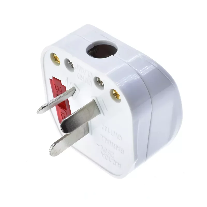 White Removable AU UK Fused Adapter Type I flat 3 pins Wiring Plug Cable Connector Power Cord Plug with Switch 10A  13A