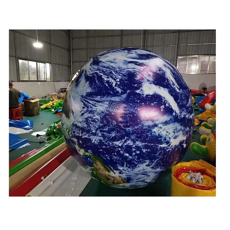 Reasonable Price Hot Selling Outdoor Earth Glowing Globe In The Dark mesh fabric Glow Balls