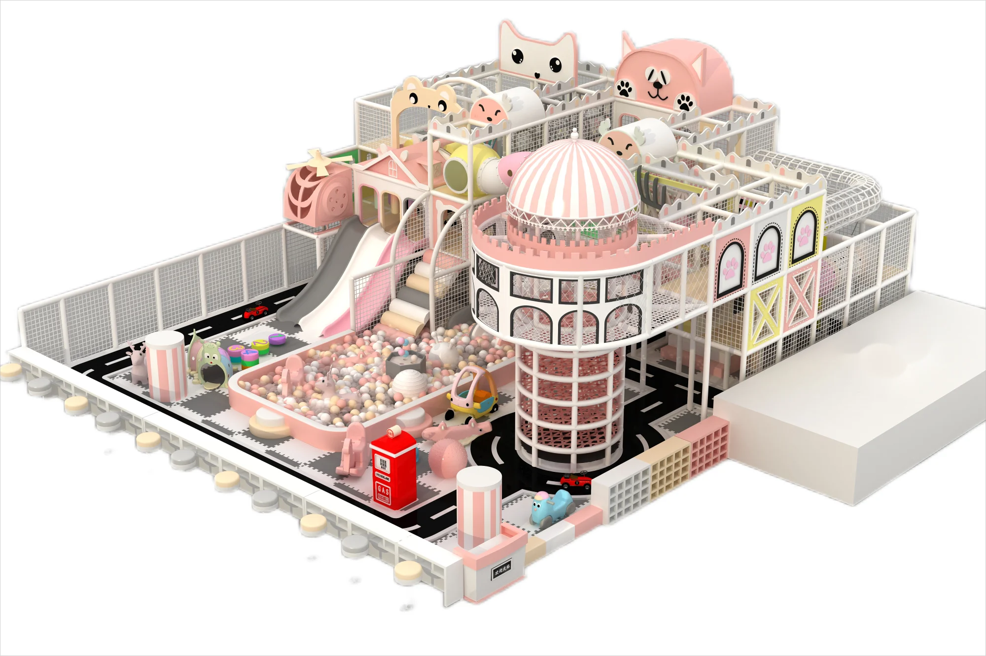 Naughty Castle Indoor Large and Small Playground Equipment Indoor Play Baby Playground Sets Indoor Customized Design mazes