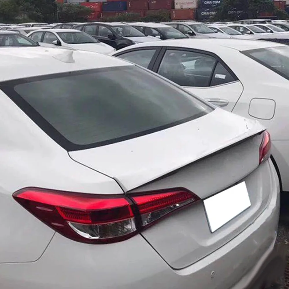 Car Accessories For Toyota Sedan Vios Yaris Rear Spoiler Wing LIP 2019+ ABS Material High Quality
