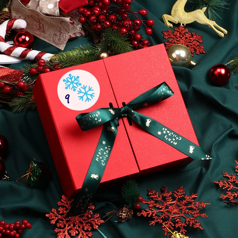 Wholesale Self Adhesive Kiss Cut Christmas Number Stickers Cartoon Promotional Waterproof Custom Sticker Sheet