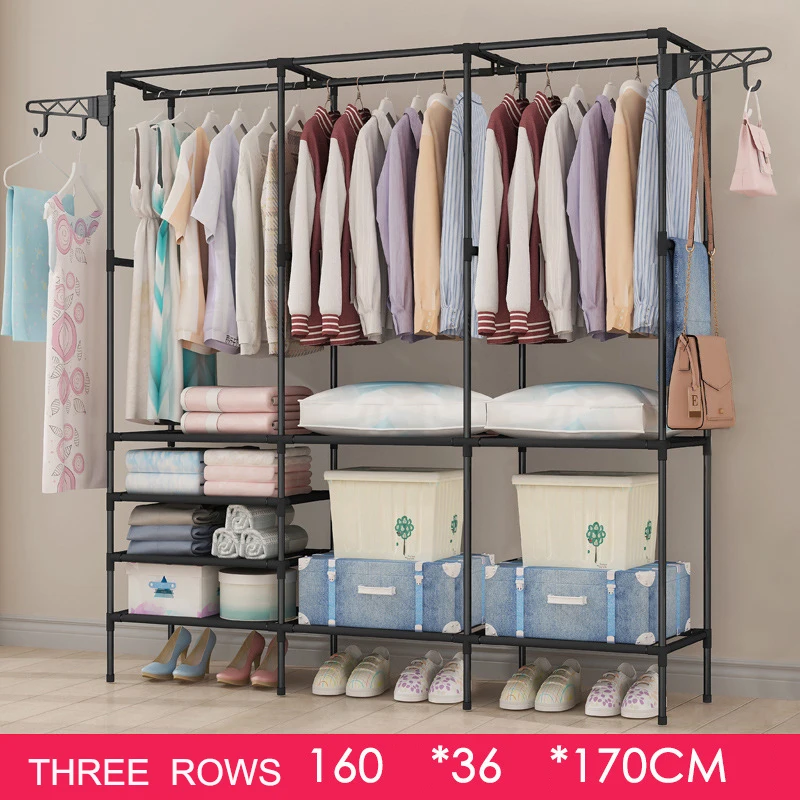 Yiwu update steel connect storage wardrobe Expandable shoe and hat storage rack Mountable storage rack