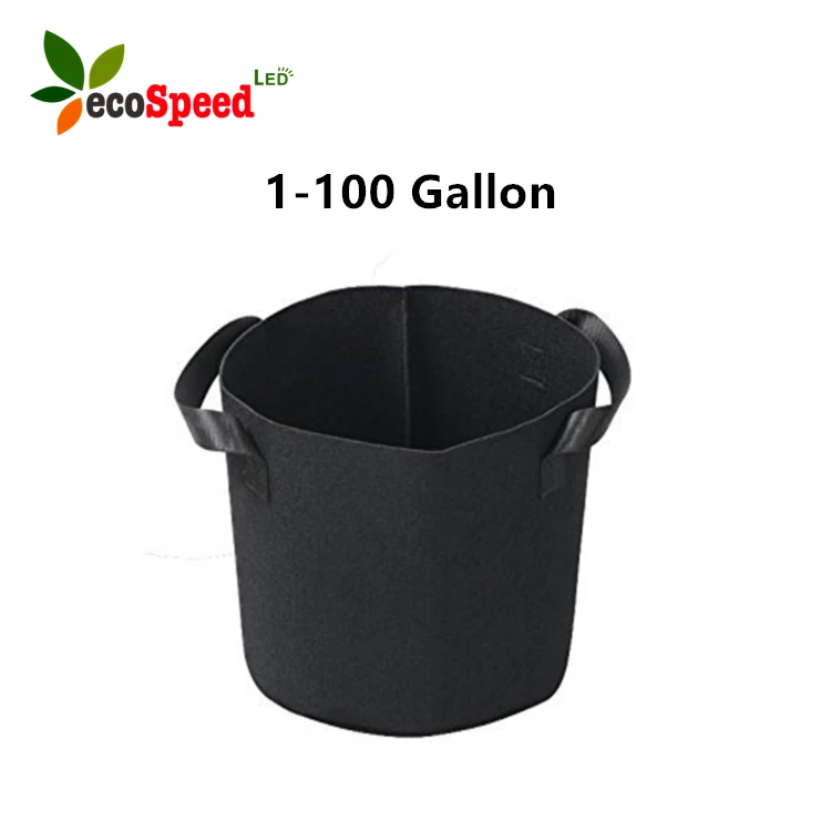 
High quality in stock custom factory wholesale seeding flowering blooming vegetable garden felt fabric 1-100 gallon grow bag 