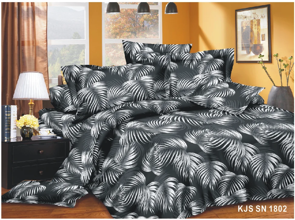 hot sale zhejiang textile polyester printed microfiber fabric for bed sheet bed linen fabric