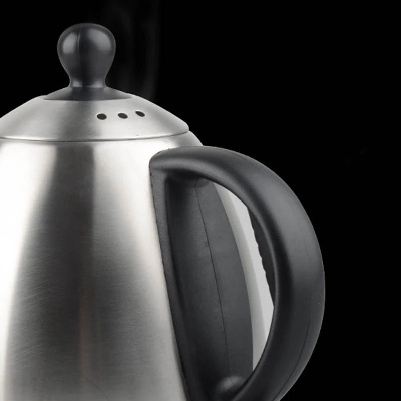 Q NEW Eu Plug,Hand-Washed Coffee Pot Barista Special Drip-Type Fine Mouth Pot 1L Long Mouth Pot